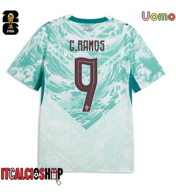 Portogallo Goncalo Ramos #9 Seconda Maglia Mondiali 2026 Manica Corta